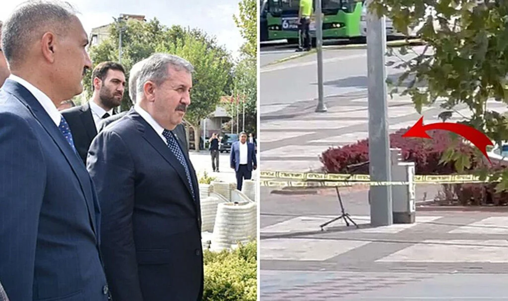 Mustafa Destici'nin Denizli ziyareti sırasında yapılan bomba ihbarı ekipleri harekete geçirdi