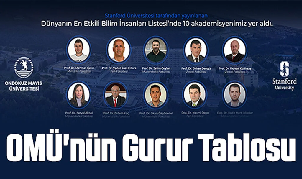 OMÜ'nün Gurur Tablosu