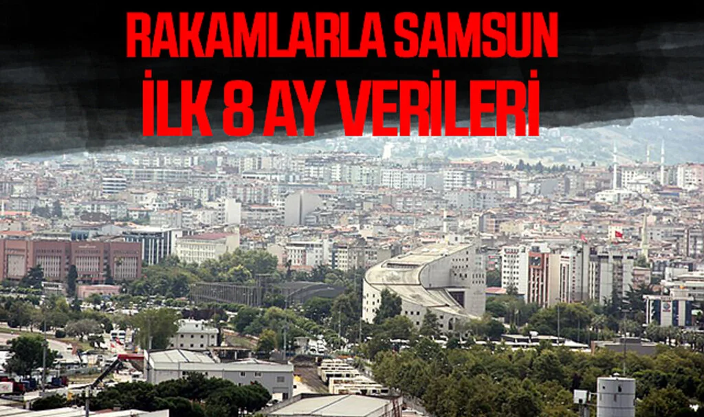 Rakamlarla Samsun; İlk 8 Ay Verileri 