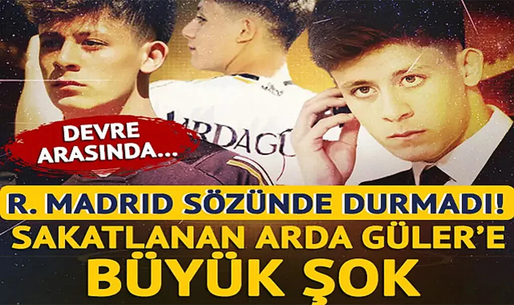 Real Madrid sözünde durmadı! Arda Güler'e büyük şok, devre arasında...