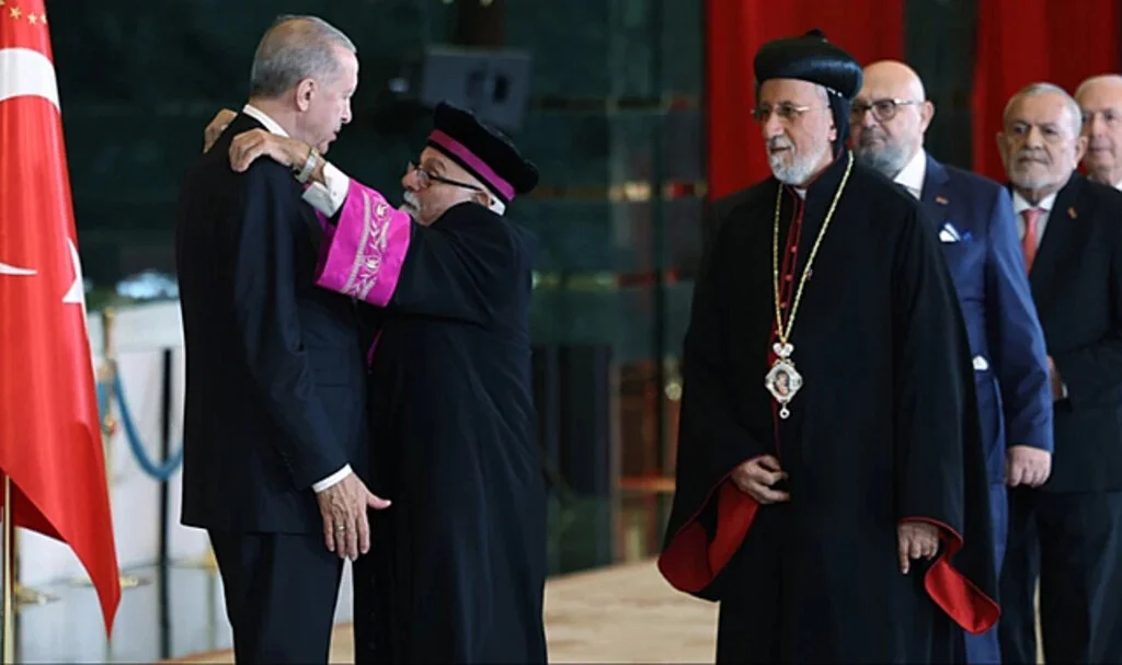 Resepsiyona damga vuran görüntü! Cumhurbaşkanı Erdoğan öylece kalakaldı
