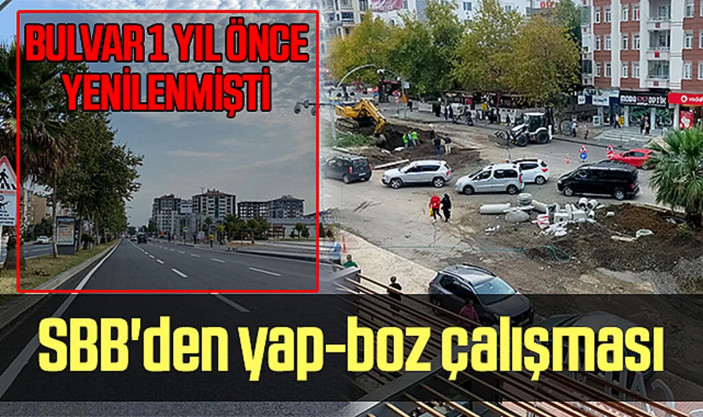 Samsun Büyükşehir Belediyesi'nden yap-boz çalışması 