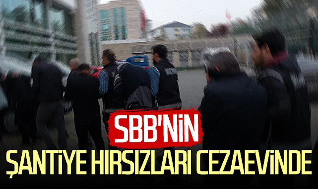 Samsun Büyükşehir Belediyesi'nin şantiye hırsızları cezaevinde