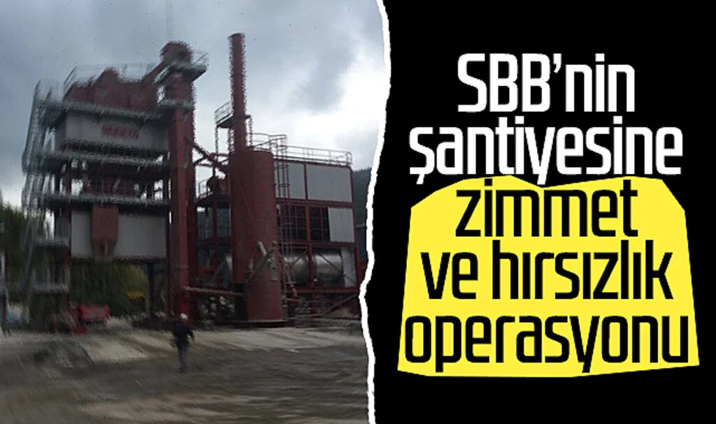 Samsun Büyükşehir Belediyesi'nin Şantiyesine Zimmet ve Hırsızlık Operasyonu