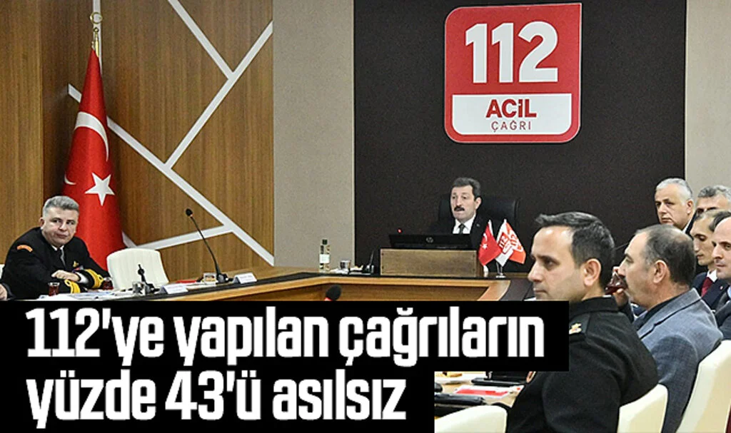 Samsun'da 112'ye yapılan çağrıların yüzde 43'ü asılsız  