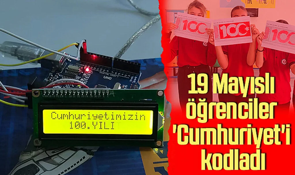 Samsun'da 19 Mayıslı öğrenciler 'Cumhuriyet'i kodladı