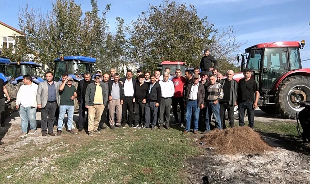 Samsun'da Bafralı çeltik üreticilerinden eylem   