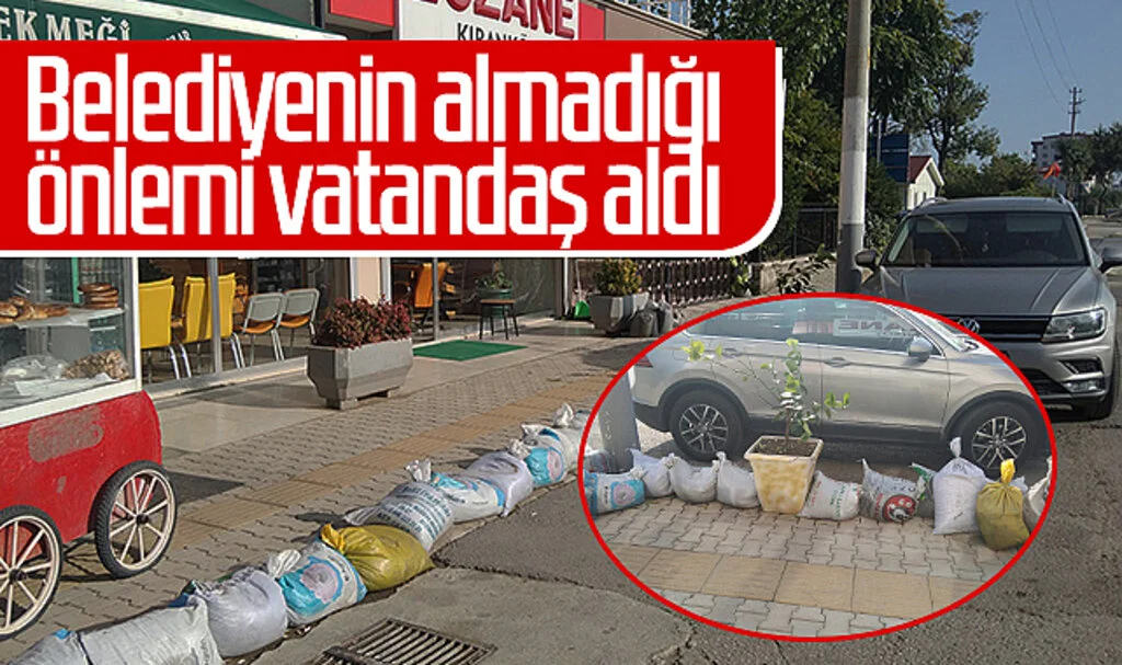 Samsun'da belediyenin almadığı önlemi vatandaş aldı