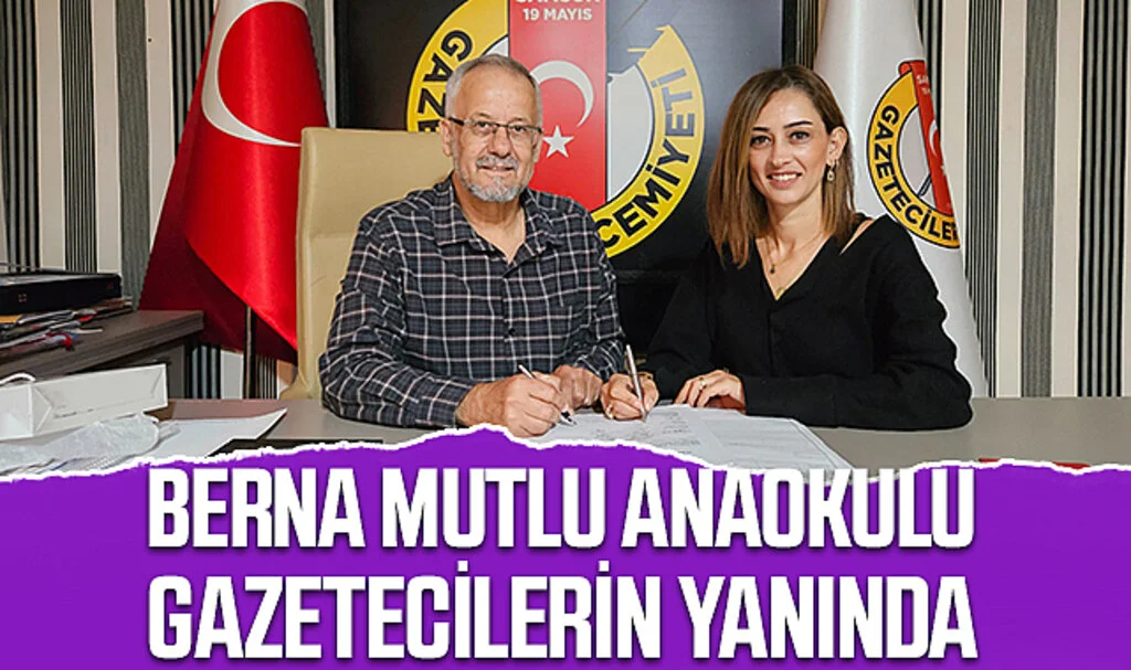 Samsun'da Berna Mutlu Anaokulu Gazetecilerin Yanında