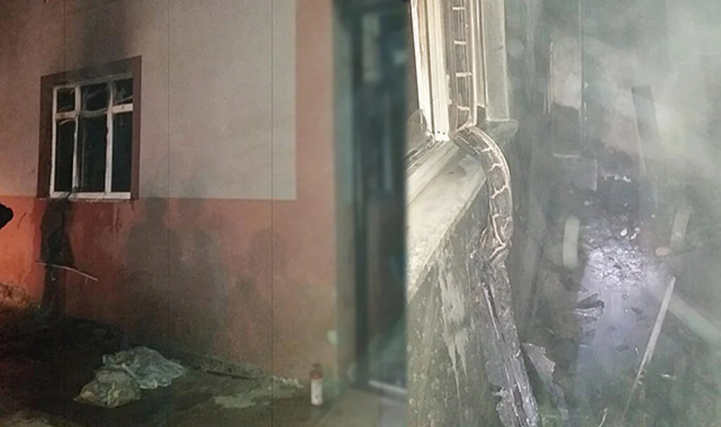 Samsun'da caminin imam odasındaki yangın hasara neden oldu