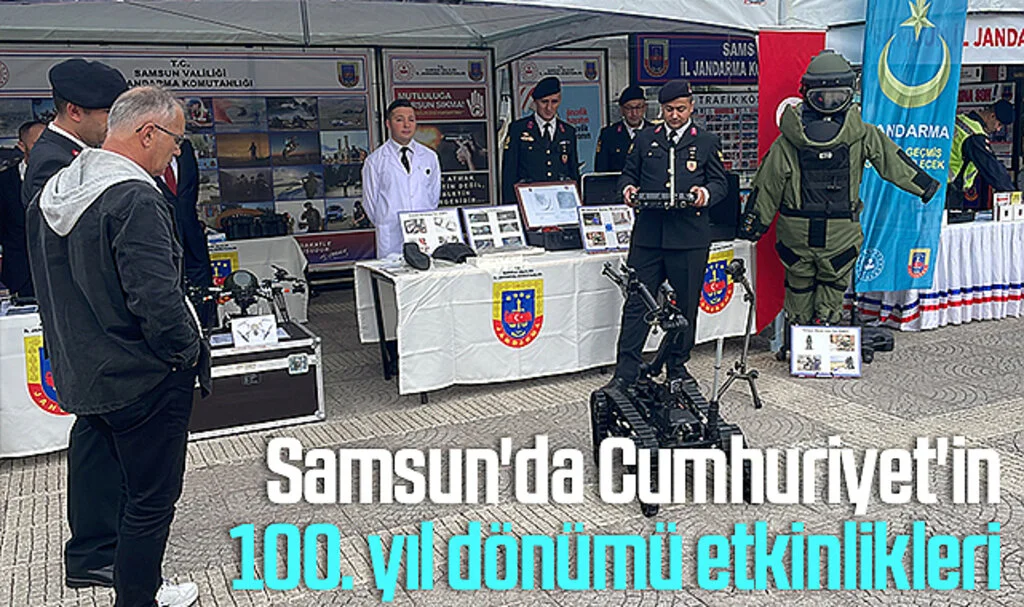 Samsun'da Cumhuriyet'in 100. yıl dönümü etkinlikleri 