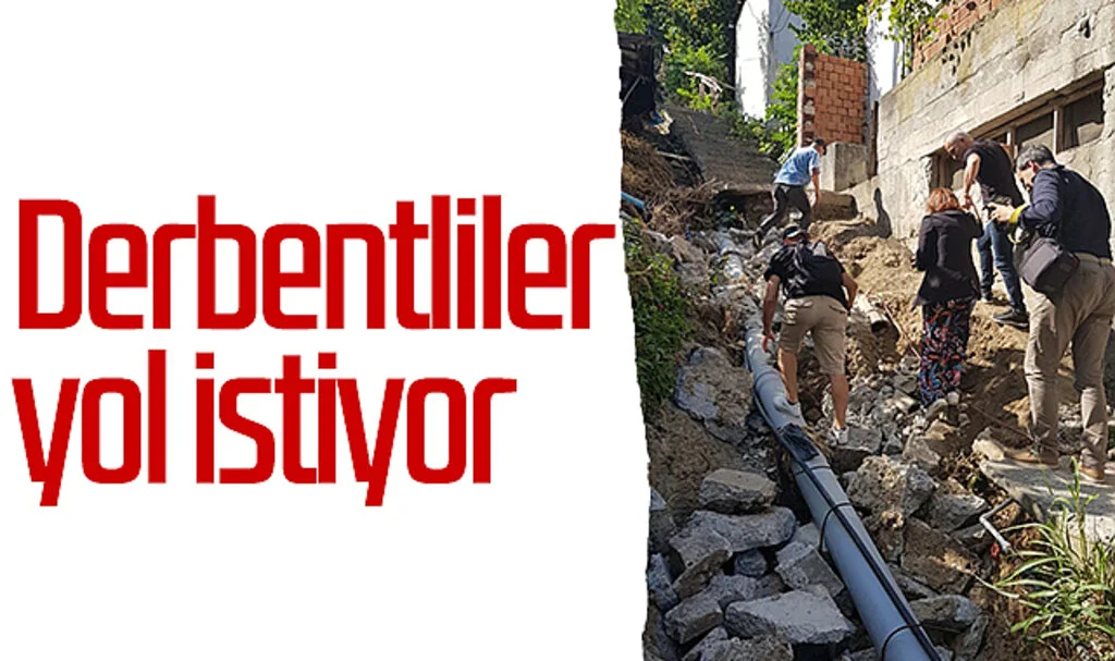 Samsun'da Derbentliler yol istiyor 