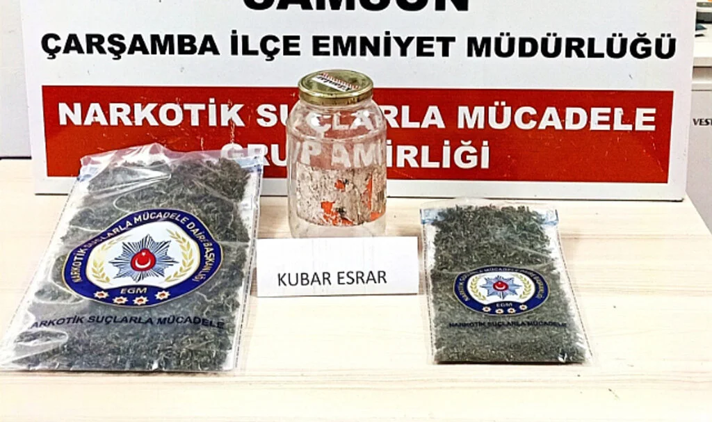 Samsun'da Diyaliz hastasından uyuşturucu çıktı 