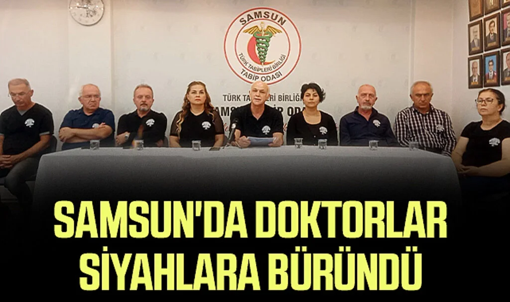Samsun'da Doktorlar Siyahlara Büründü 