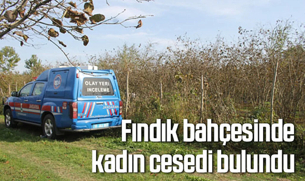 Samsun'da fındık bahçesinde kadın cesedi bulundu