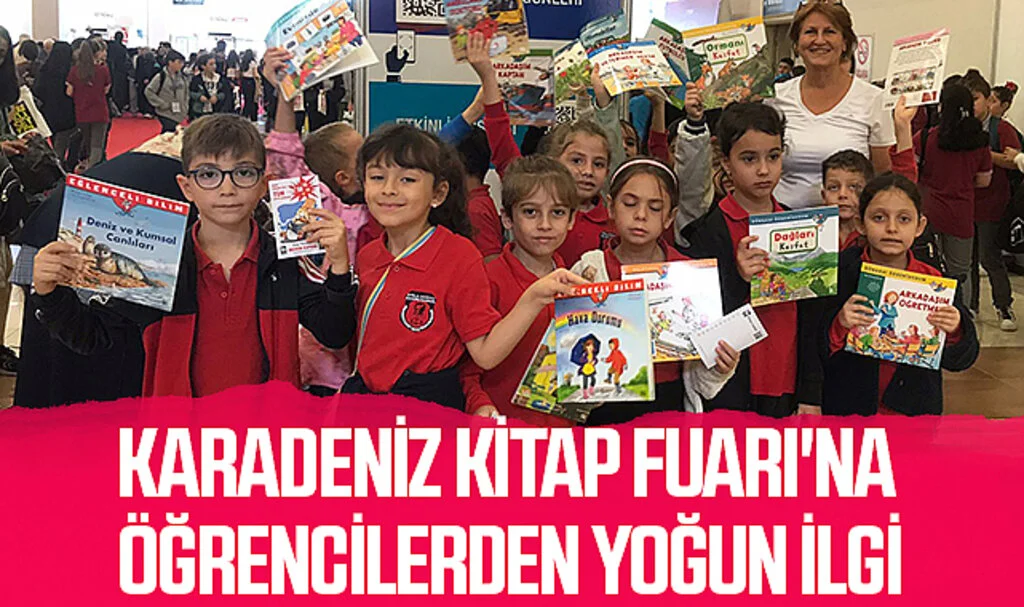Samsun'da Karadeniz Kitap Fuarı'na Öğrencilerden Yoğun İlgi