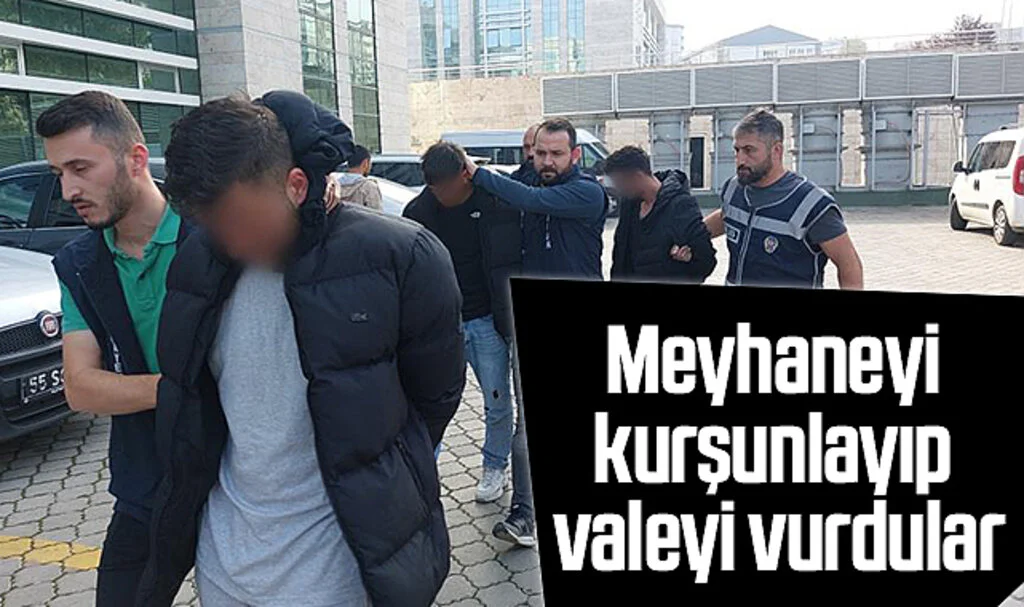 Samsun'da Meyhaneyi kurşunlayıp valeyi vurdular