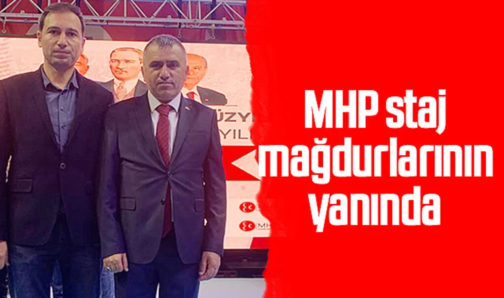 Samsun'da MHP staj mağdurlarının yanında 