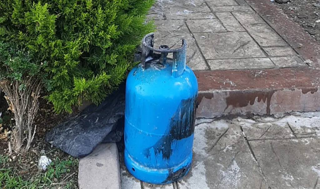 Samsun'da Mutfak Tüpü Alev Aldı