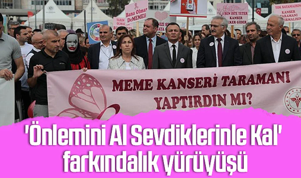 Samsun'da 'Önlemini Al Sevdiklerinle Kal' farkındalık yürüyüşü