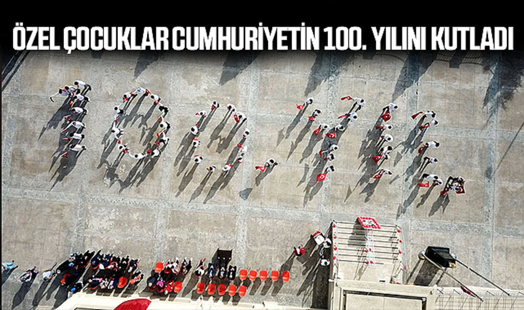 Samsun'da özel çocuklar Cumhuriyetin 100. yılını kutladı