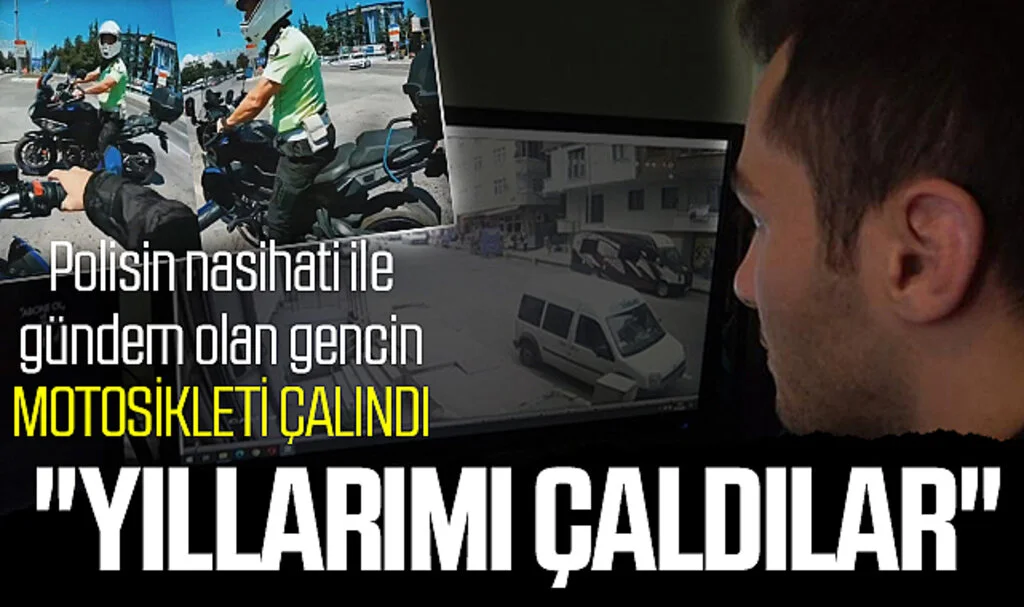 Samsun'da Polisin nasihati ile gündem olan gencin motosikleti çalındı: "Yıllarımı çaldılar"