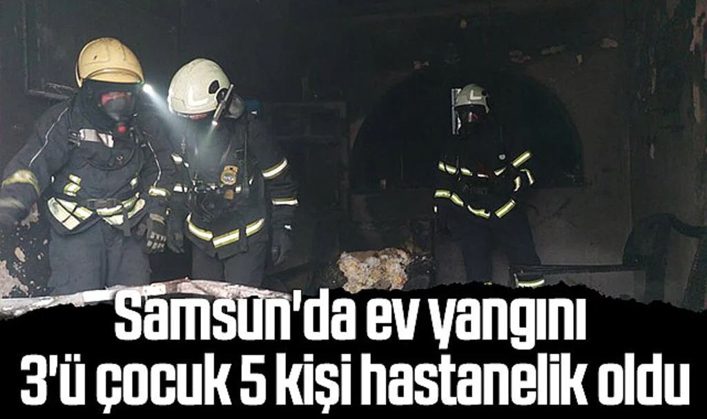 Samsun'da Vatandaşlar aileyi son anda kurtardı 