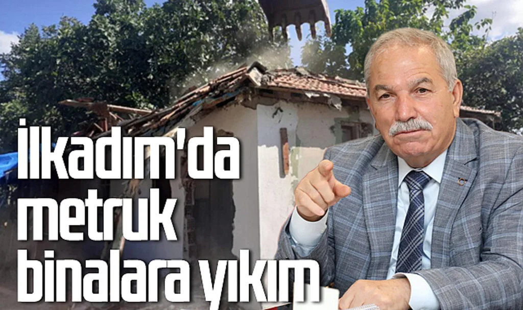 Samsun İlkadım'da metruk binalara yıkım