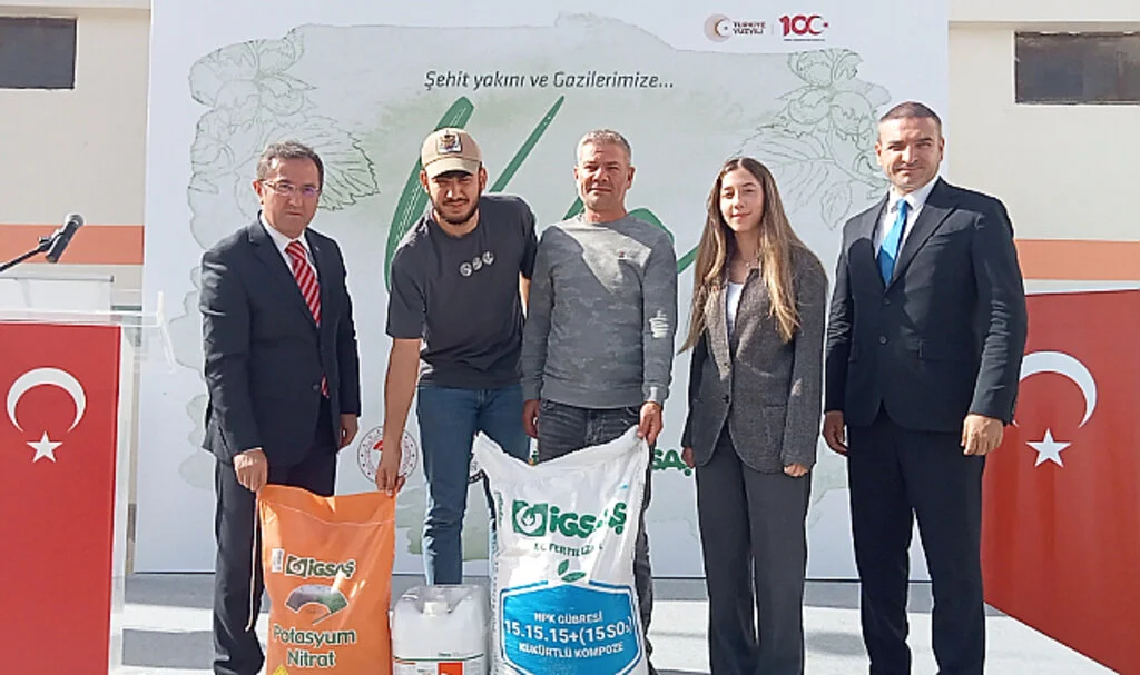 Samsun Terme'de Çiftçi gazi ve şehit yakınlarına destek 