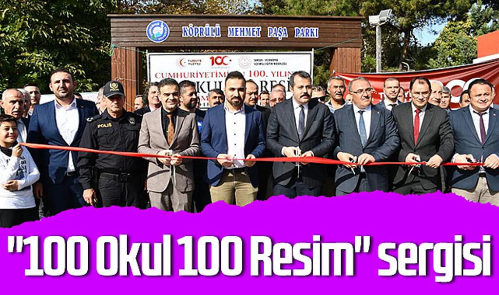Samsun Vezirköprü'de "100 Okul 100 Resim" sergisi
