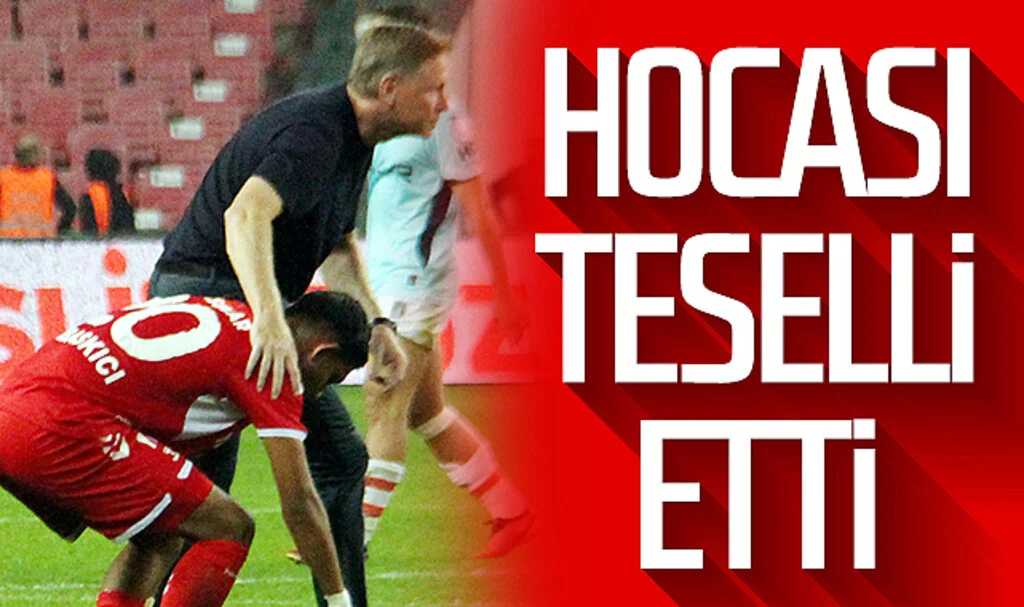 Samsunspor’da hocası Muhammet Ali Özbaskıcı’yı teselli etti