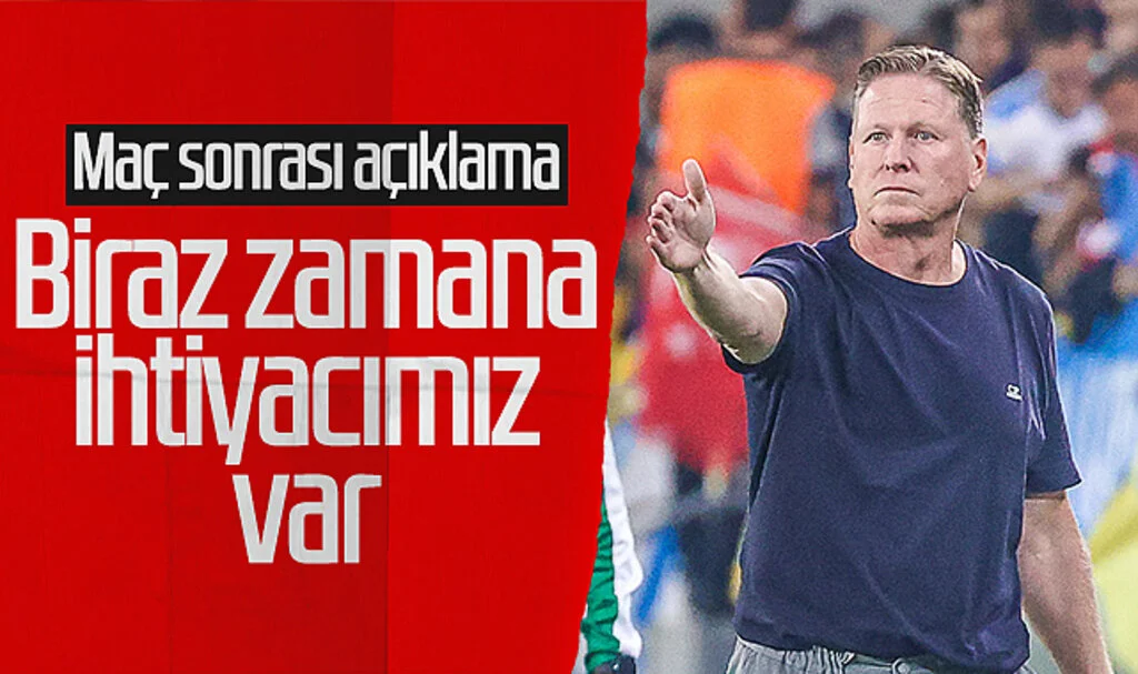 Samsunspor'da Markus Gisdol'dan Ankaragücü maçı sonrası açıklama: Biraz zamana ihtiyacımız var