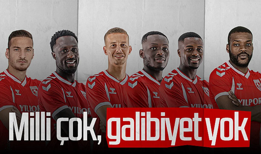 Samsunspor'da milli çok, galibiyet yok