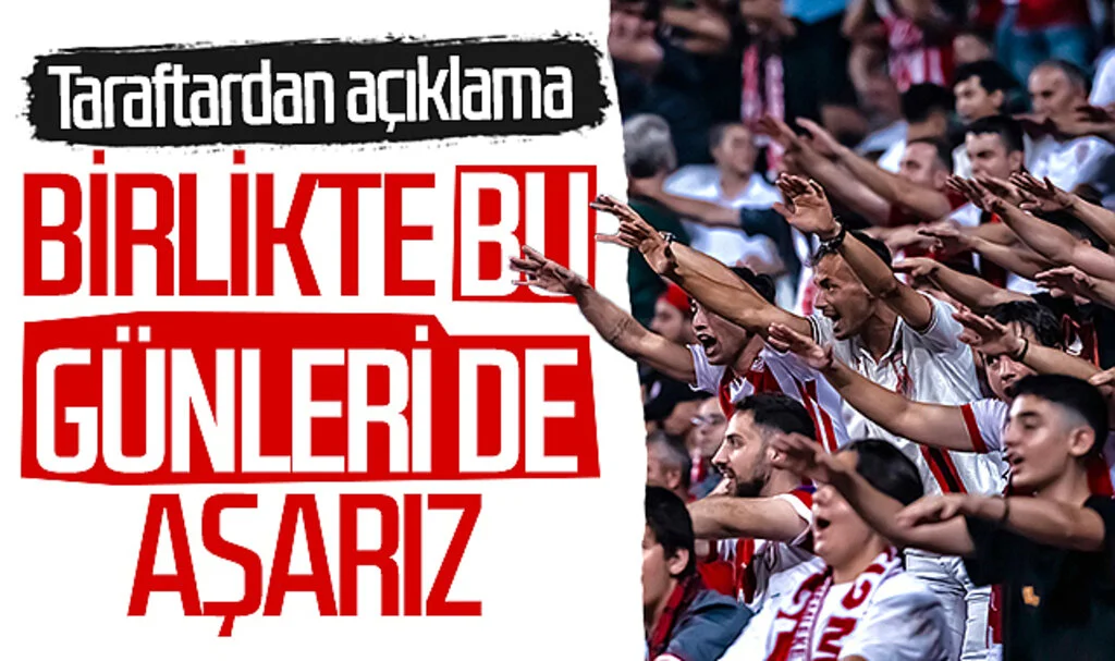 Samsunspor taraftarından açıklama: Birlikte bu günleri de aşarız