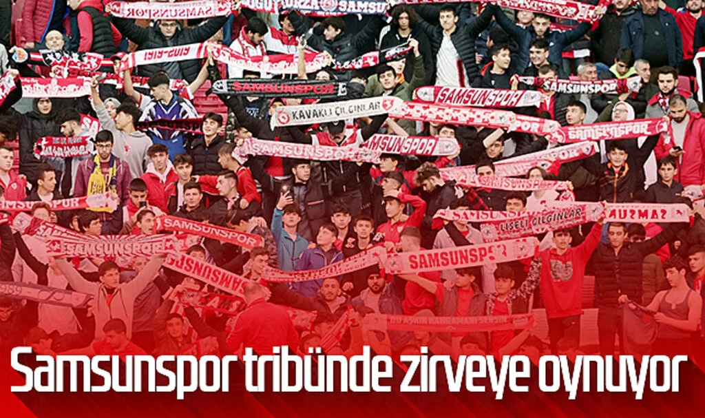 Samsunspor Tribünde Zirveye Oynuyor