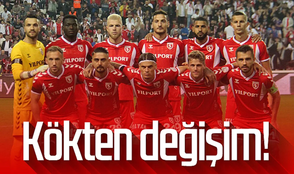 Samsunspor'un kadrosuna kökten değişim