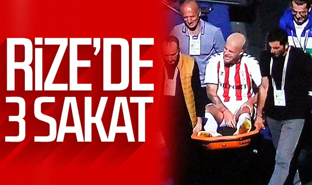Samsunspor'un Rizespor maçında 3 oyuncusu sakatlandı