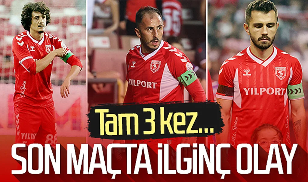 Samsunspor'un son maçında ilginç olay! Tam 3 kez...