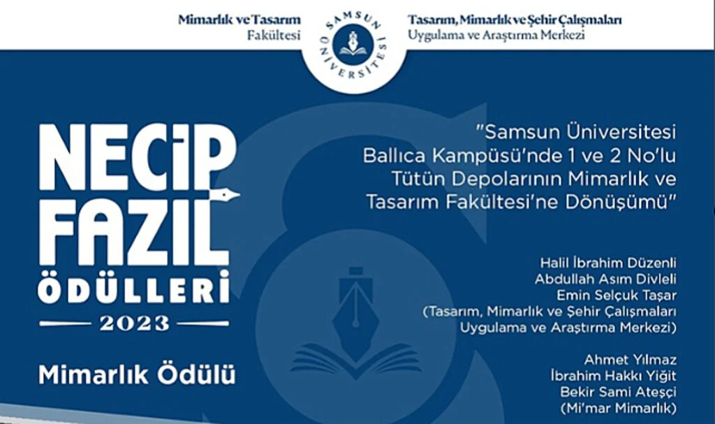 SAMÜ'nün Çok Özel Çalışması Ödül Aldı 