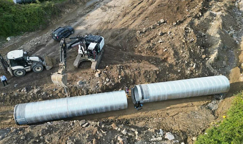 SBB'den Dere Geçişlerine Çelik Boru Menfezleri