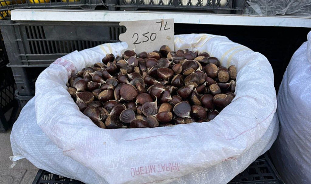 Sinop kestanesinin kilosu 250 lira  