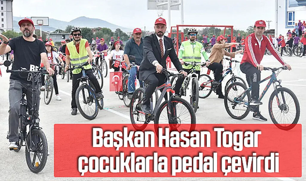 Tekkeköy Belediye Başkanı Togar, Çocuklarla Pedal Çevirdi