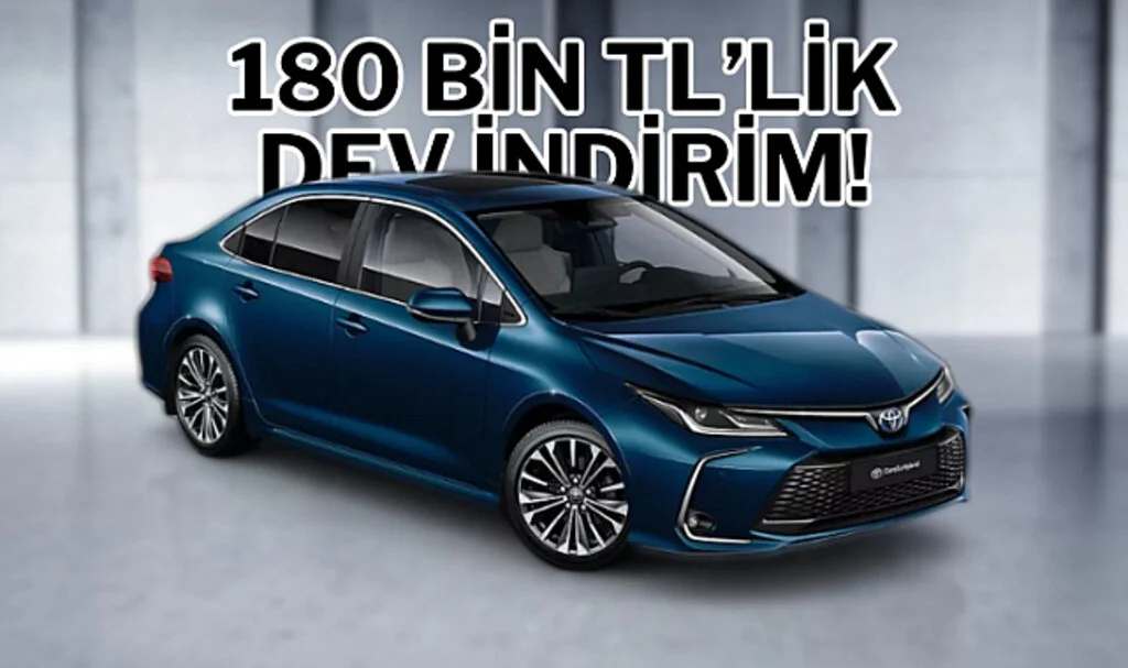 Toyota’dan 180 Bin TL’lik Dev İndirim: İşte Sıfır Otomobil Fırsatları!