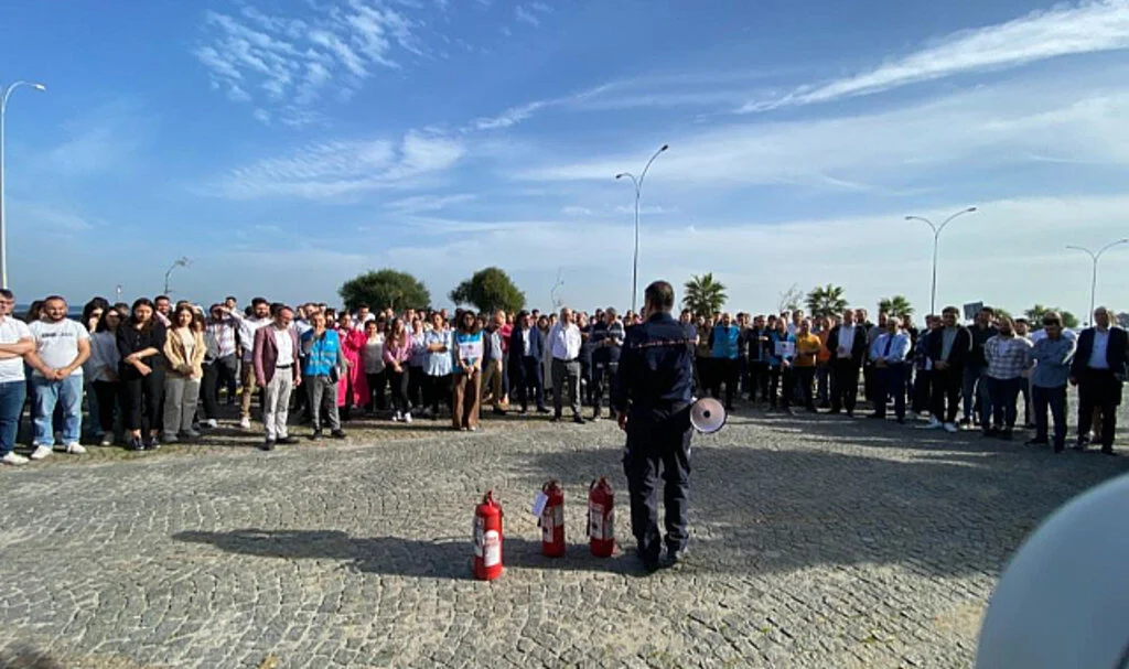 YEDAŞ’tan Yangın tatbikatı, gerçeğini aratmadı