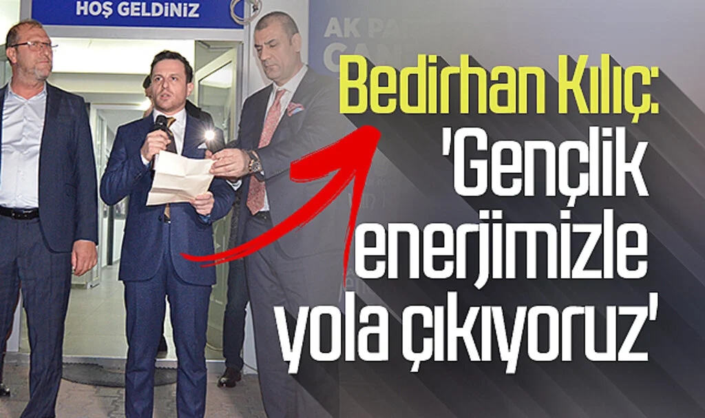 AK Parti Canik Belediye Başkan Aday Adayı Bedirhan Kılıç: 'Gençlik enerjimizle  yola çıkıyoruz'