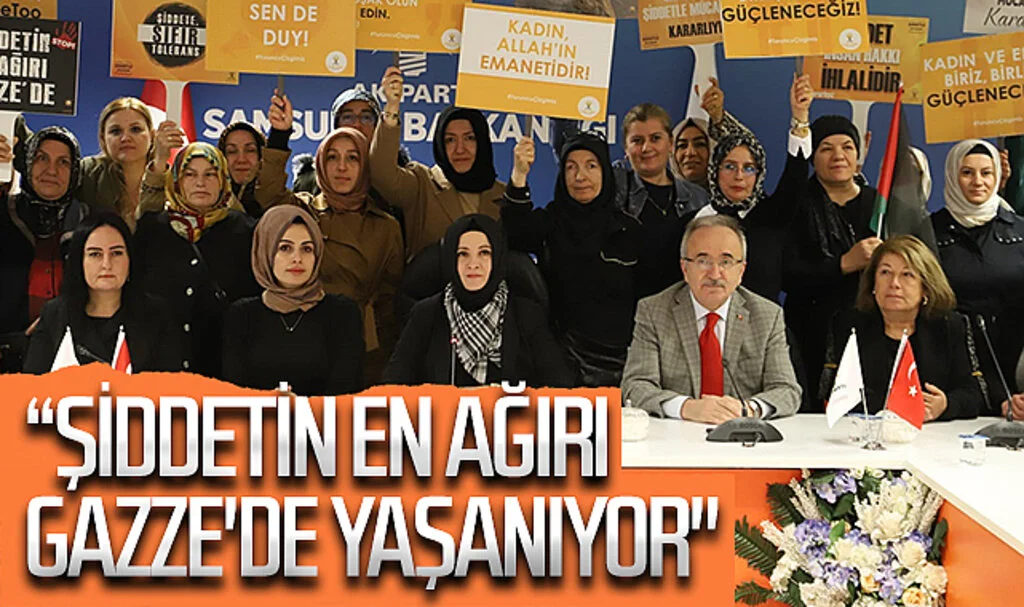 AK Parti Samsun Kadın Kolları Başkanı Rabia Keser: "Şiddetin en ağırı Gazze'de yaşanıyor"