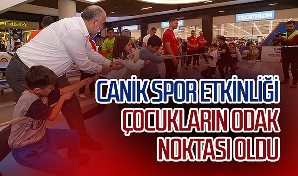 Canik spor etkinliği çocukların odak noktası oldu