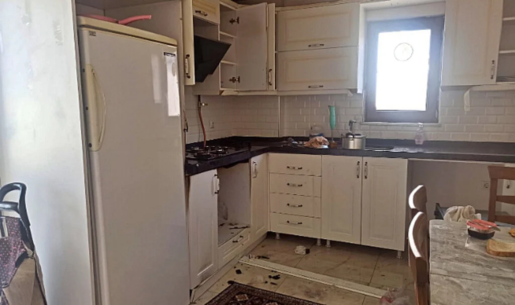 Doğalgaz bomba gibi patladı