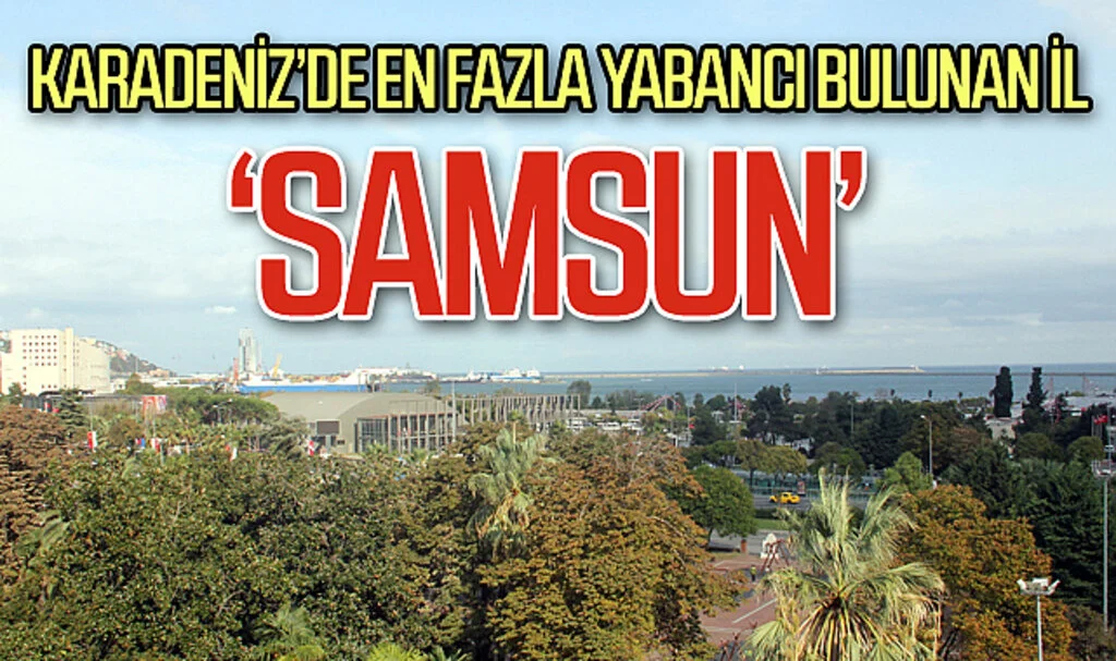 Karadeniz’de en fazla yabancı bulunan il ‘Samsun’