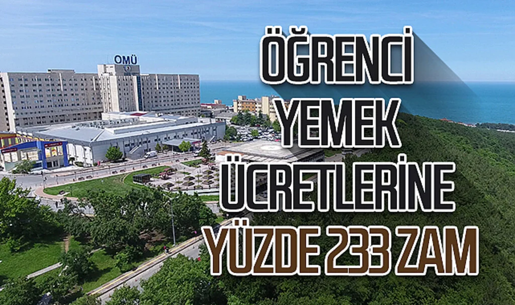 OMÜ'de yüzde 233'lük yemek zamına öğrenciler tepki gösterdi